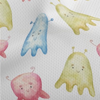 Three Color Alien Athletic Mesh Flat Back