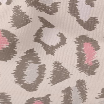 Hand Drawn Pink Leopard Print Terry