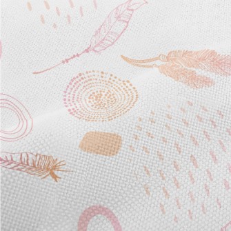 Hand Drawn Bohemian Decoration Performance Linen