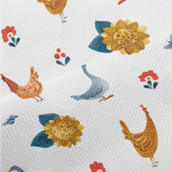 Watercolor Hand Drawn Goose An Performance Linen