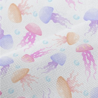 Hand Drawn Colorful Jellyfish Performance Linen