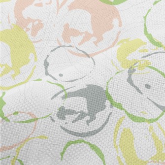 Hand Drawn Colorful Watermark Performance Linen