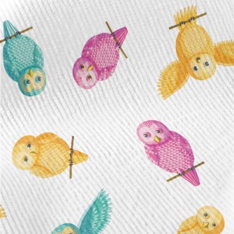 Colorful Cartoon Owl Standard Corduroy