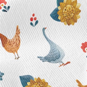 Watercolor Hand Drawn Goose An Standard Corduroy