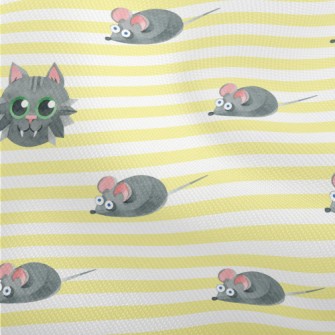 Watercolor Cat And Mouse Dobby