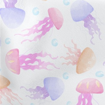 Hand Drawn Colorful Jellyfish Stretch Ponte