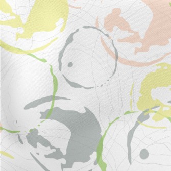 Hand Drawn Colorful Watermark Stretch Ponte