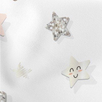 Smiley Sequin Stars Stretch Ponte