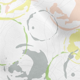 Hand Drawn Colorful Watermark Micro Fleece