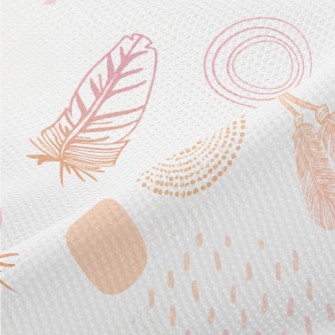 Hand Drawn Bohemian Decoration Piqué