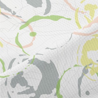 Hand Drawn Colorful Watermark Piqué