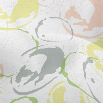 Hand Drawn Colorful Watermark Lightweight Performance Linen