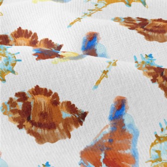 Hand Drawn Beach Shells Modern Jersey