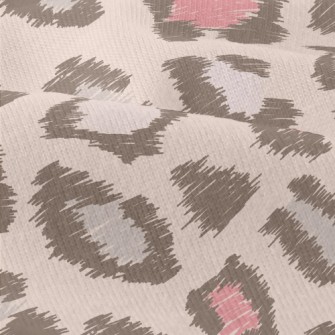 Hand Drawn Pink Leopard Print Modern Jersey