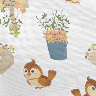 Spring Garden Sparrow Pongee
