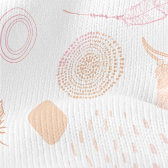 Hand Drawn Bohemian Decoration Stretch Jersey