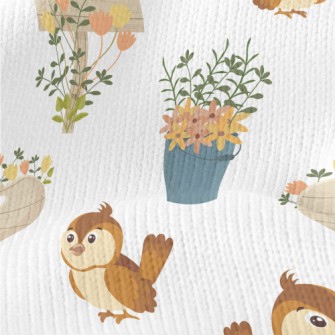 Spring Garden Sparrow Stretch Jersey