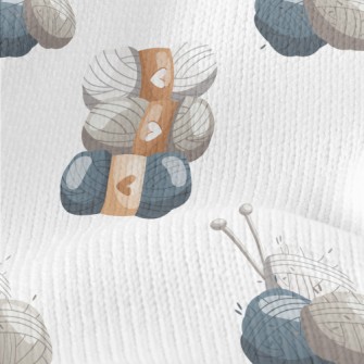 Cartoon Ball Of Yarn Stretch Jersey