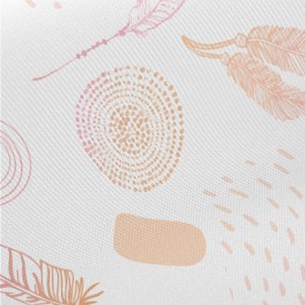 Hand Drawn Bohemian Decoration Midweight Cotton Poplin