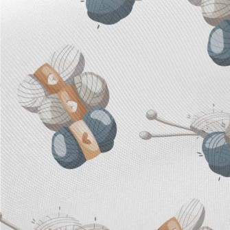 Cartoon Ball Of Yarn Midweight Cotton Poplin