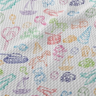 Line Drawing Of Various Baby T Birdseye Piqué
