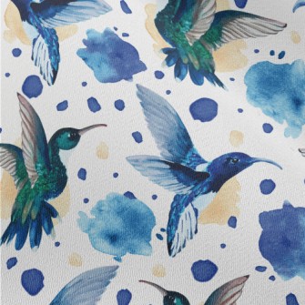 Watercolor Hummingbird Chiffon