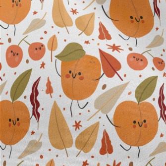 Peach And Fruit Friends Chiffon