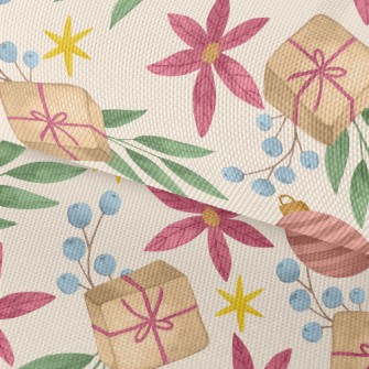 Watercolor Christmas Elements Waterproof Oxford