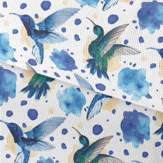 Watercolor Hummingbird Waterproof Oxford