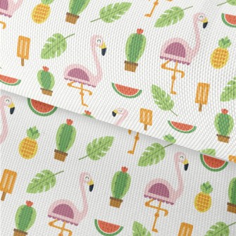 Summer Pink Ostrich Waterproof Oxford