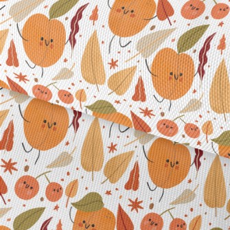 Peach And Fruit Friends Waterproof Oxford