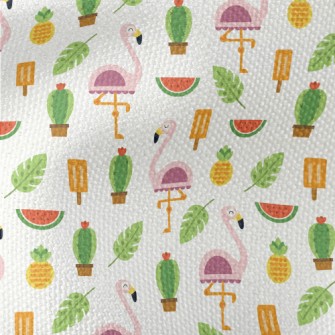 Summer Pink Ostrich Waterproof Canvas