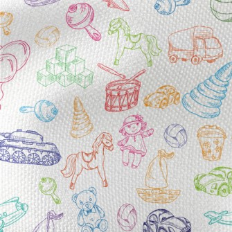 Line Drawing Of Various Baby T Waterproof Canvas