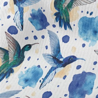 Watercolor Hummingbird Terry