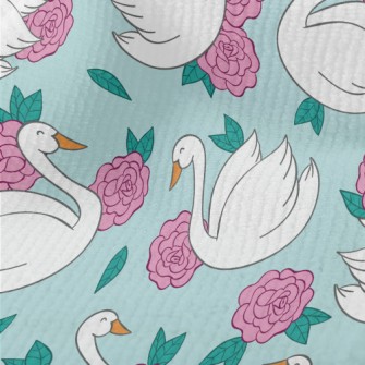 Flowers And Swans Terry