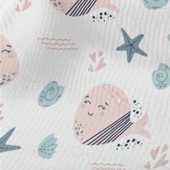 Pink Whale Who Loves The Ocean Terry