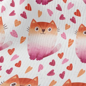 Gradient Watercolor Cat Terry