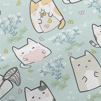 Q Version Cat Holding Somethin Performance Linen