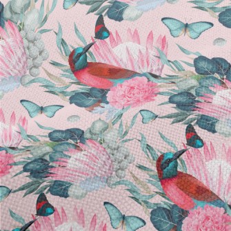Birds And King Proteas Performance Linen