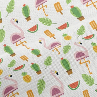 Summer Pink Ostrich Performance Linen