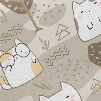 Cat With Tree Twill