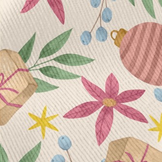 Watercolor Christmas Elements Standard Corduroy