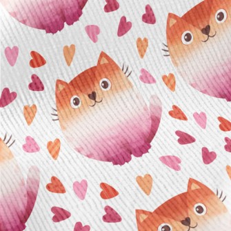 Gradient Watercolor Cat Standard Corduroy