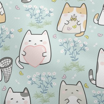 Q Version Cat Holding Somethin Dobby