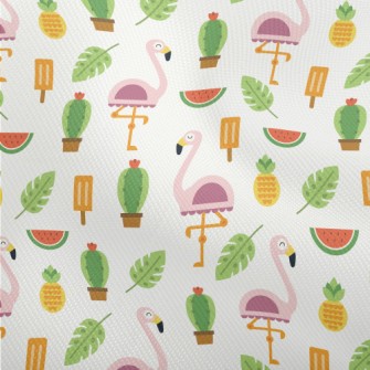 Summer Pink Ostrich Dobby