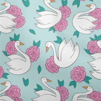 Flowers And Swans Dobby