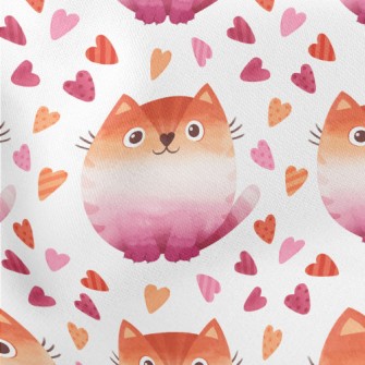 Gradient Watercolor Cat Stretch Ponte