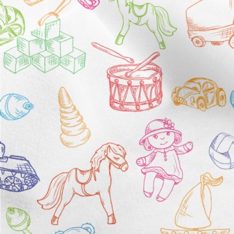 Line Drawing Of Various Baby T Micro Fleece