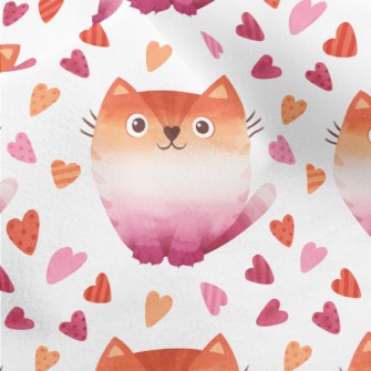 Gradient Watercolor Cat Micro Fleece