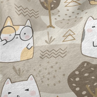 Cat With Tree Minky